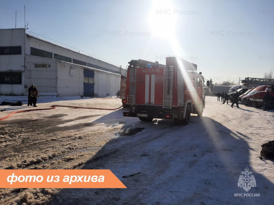 Пожарно-спасательные подразделения Ленинградской области ликвидировали пожар в Лодейнопольском районе